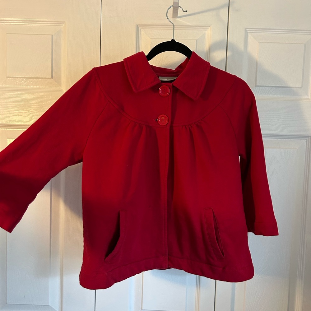 Croft & Barrow Red Pea Coat for Women